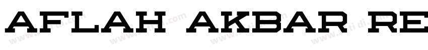 Aflah Akbar Regular字体转换 Aflah Akbar Regular字体转换